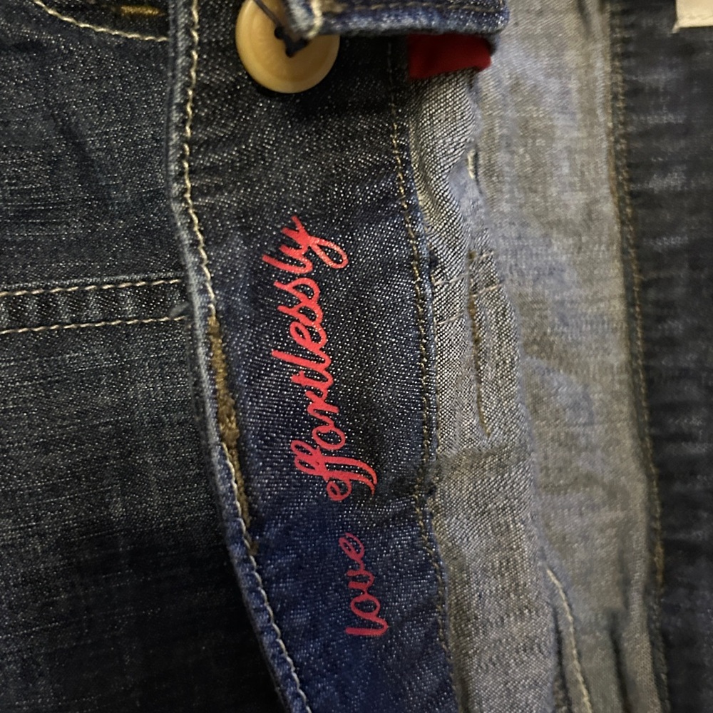White House Black Market Indigo Denim Mini Skirt - Picture 3 of 4